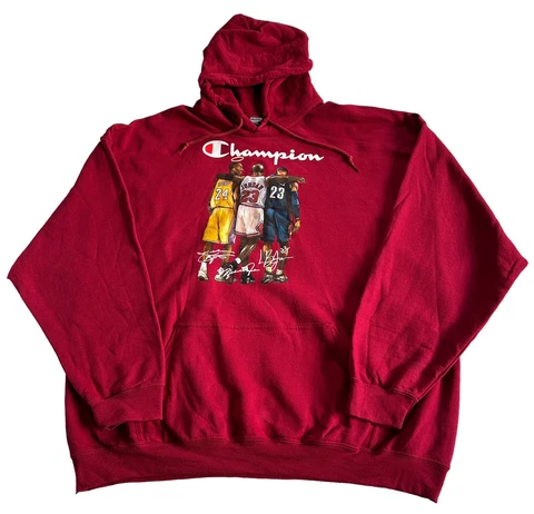 Champion Hoodie Men 2XL NBA Kobe Bryant Michael Jordan Lebron James By Gildan Cover