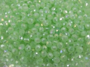 Freeshipping 100Pcs Top Quality Czech Crystal Faceted Rondelle Beads 3x 4mm