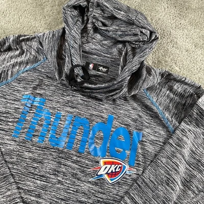 Sudadera con capucha G-III 4Her NBA Oklahoma City Thunder gris jaspeado 2XL Foto 1 de 4