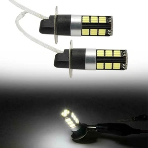 Clear Road Ahead 2Pcs H3 21W LED Fog Light Bulbs in 6000K Bright White - Picture 1 of 12