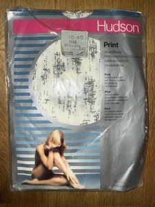 Hudson Print Modisch Sexy Vintage Strumpfhose Feinstrumpfhose Rar Nylon Perlon - Bild 1 von 3