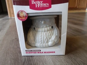 BETTER HOMES AND GARDENS HAPPY SNOWMAN SCENTED WAX WARMER NEW - Picture 1 of 1