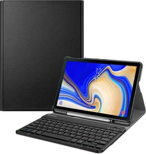 Fintie Keyboard Case for Samsung Galaxy Tab S4 10.5 2018 Model Black  - Picture 1 of 9