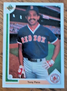 TONY PENA Boston Red Soz 1991 Upper Deck Baseball Card #652 Mint - Picture 1 of 2