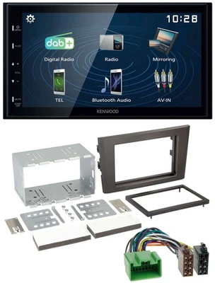 Kenwood 2DIN Bluetooth MP3 USB DAB Autoradio für Volvo XC 90 07-14 16 Pin - Bild 1 von 4
