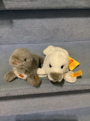 Original Steiff * Seehund Olly * Cosy Heuler * Robbe NEUWERTIG * KSF * Etikett  - Bild 1 von 4