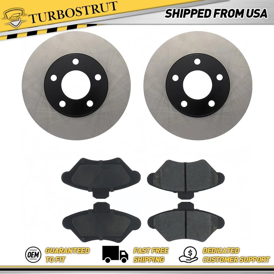 Kit de pastillas de freno rotores de freno delanteros originales para Ford Mustang 1994 1995 5,0 L Foto 1 de 2