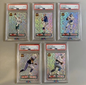 1994 PACIFIC SANDERS/FAULK/ELWAY/BLEDSOE/MARINO MARQUEE PRISMS PSA 5-8 - Picture 1 of 2