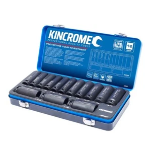 Kincrome 14 Pce 1/2" Drv Imperial SAE Deep Impact Socket Set 5/16"-1.1/8" K28207 - Picture 1 of 9
