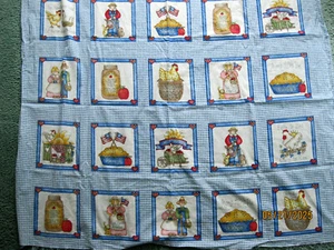 Farm theme with some recipes, blue and white check border, Diana Marcum - Picture 1 of 3