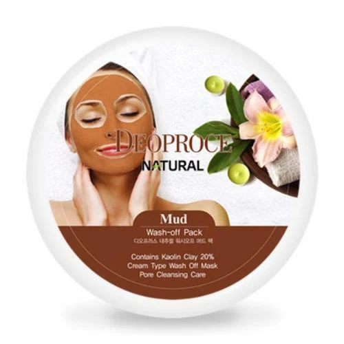 Deoproce Natural Wash Off Mud Pack 100g - FREE SHIPPING - Image 1 of 1