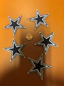 Lot Of 5 DALLAS COWBOYS 2 1/4 X 2 1/4 Inch Iron On Patch Nice - Picture 1 of 1