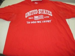 Mens red United States t-shirt size 3XL KOLOA - Picture 1 of 1