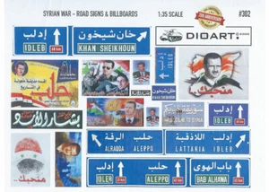 DioArt 1/35 Modern Syrian War Road Signs and Billboards (full colour, 2 sheets) - Bild 1 von 1