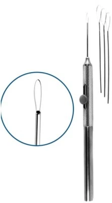 Lens Nucleus Divider Round Handle with Snare Wire loop - Image 1 of 3