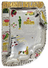 Vintage Rhode Island Souvenir Metal Ashtray Made in Japan