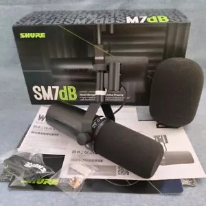 Shure SM7dB Dynamic Cardioid Vocal Microphone For Streaming Podcast Recording - Picture 1 of 9