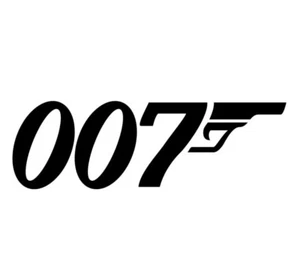007 JAMES BOND SECRET AGENT VINYL DECAL - PHONE CAR TABLET LAPTOP CHROME WINDOW - Picture 1 of 2