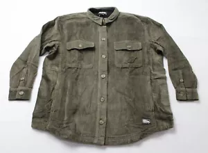 Eddie Bauer Women's Pocketed Solid Corduroy Shirt Jacket BL1 Spruce Size XL NWT - Picture 1 of 4