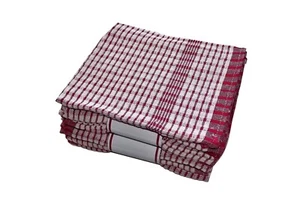 Victoria London Wonder Dry Tea Towel Pack of 5 (Red)… - Picture 1 of 5