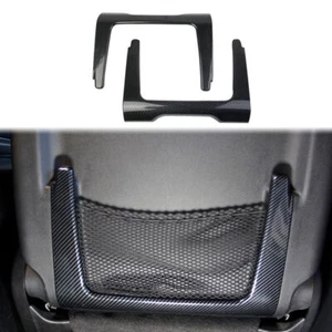 Carbon Fiber Seat Back Storage Decor Cover Trim Bezel for Dodge Durango 2011-21 - Picture 1 of 6
