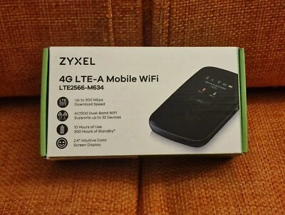 ** ZYXEL WIRELESS HOTSPOT ROUTER PORTATILE LTE2566-M634 4G LTE-A NO SCATOLA ** - Immagine 1 di 4