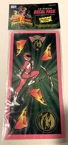 J11 1993 Mighty Morphin Pink Power Ranger 16 pezzi adesivi decalcomania nuovi - NOS - Foto 1 di 2