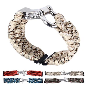 Replacement Watch Strap Watch Woven Band Nylon Paracord Woven Handmade Watch HR6 - Picture 1 of 36