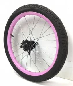 18" Bicycle Rear Pink Wheel Coaster Brake and 1.95" Tire Kids BMX Bike #T6 - Picture 1 of 3