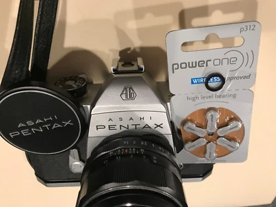 VARTA POWERONE PX400 MRB400 Replacement 6 X P312 batteries+Adapter for Pentax spotmatic cameras