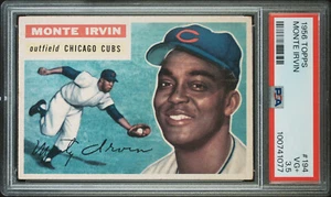 1956 Topps MONTE IRVIN #194 Chicago Cubs HOF SP Nice Centering VG+ PSA 3.5 - Picture 1 of 2