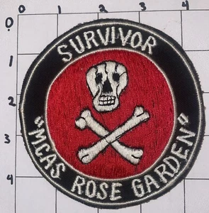 Vietnam War RARE Thai Made Survivor MCAS Rose Garden Marine Corps Novelty Patch3 - Picture 1 of 2
