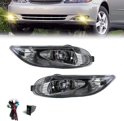 Smoked Fog Lights Bumper Lamps For 2002-2004 Camry 2005-2008 Toyota Corolla - Image 1 of 4