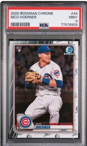 Nico Hoerner 2020 Bowman Chrome #44 Rookie RC PSA 9 Mint - Picture 1 of 1