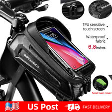 ROCKBROS Bicycle Top Tube Bag Bike Front Frame Phone Bags Cycling Pouch 6.2-6.8"