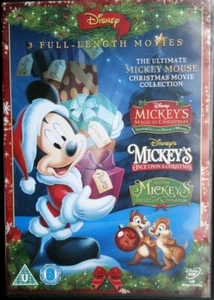 MICKEYS MAGICAL CHRISTMAS: SCROOGE/A XMAS CAROL,ONCE,TWICE, MOUSE DISNEY DVD BOX - Foto 1 di 10