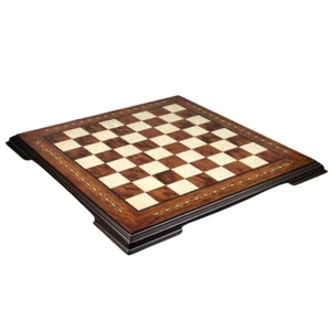 Helena Elevated Mother of Pearl Rosewood Chess Board 17 Inch - Picture 1 of 4