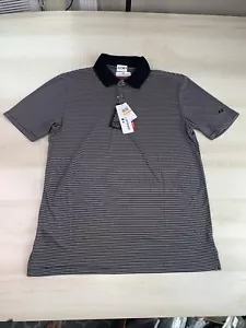 Grand Slam Off Course Men’s Black Stripe Polo Shirt Small NWT-12389 - Picture 1 of 6