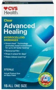 CVS Health Advanced Healing Hydrocolloid Bandages (Clear) - Picture 1 of 2