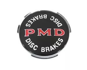 USA-Made! 1970-72 GTO 2 7/16" Diameter PMD Disc Brake Wheel Cover Emblem, Black - Picture 1 of 1