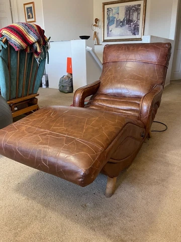 Mid Century Modern Contour Massage Recliner Chair Lounge Co Cover