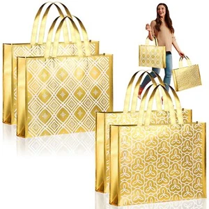 4Pcs Extra Large Christmas Gift Bags 20x16" Reusable Oversized Tote Bags - Picture 1 of 7