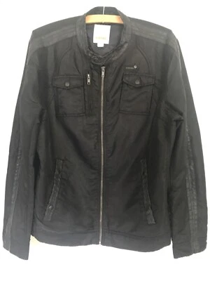 Diesel Black Lightweight Moto Zip Jacket, L, Vintage Y2K, Unisex - Image 1 of 4