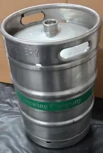 15,5 Gallonen Edelstahl 1/2 Fass leer Bierfass Sankey Neu Glarus Wisconsin - Bild 1 von 2