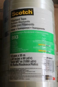 Scotch Filament Tape 893 Clear, 12 mm x 55 m Price PER 1 Roll - Picture 1 of 1