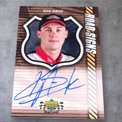 Kevin Harvick 2000 UPPER DECK ROAD SIGNS #RS-KH PACK PULLED signed card RARE - Image 1 of 2