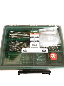 Sortiment klein Schrauben-Set mit 4 Abmessungen + Dübel 160 Stück Senkkopf T-... - Bild 1 von 2