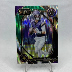 2024 Select J.J. McCarthy Club RC Black and Green Prizm Shock #246 Vikings - Bild 1 von 2