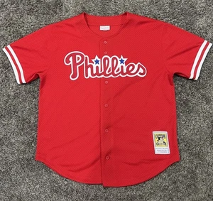 Darren Daulton Red Philadelphia Phillies 1993 Authentic Batting Practice Jersey - Picture 1 of 7
