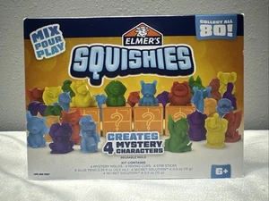 Kit de actividades hágalo usted mismo para niños Elmer's Squishies, crea 4 personajes misteriosos, 24 piezas 6 - Imagen 1 de 7